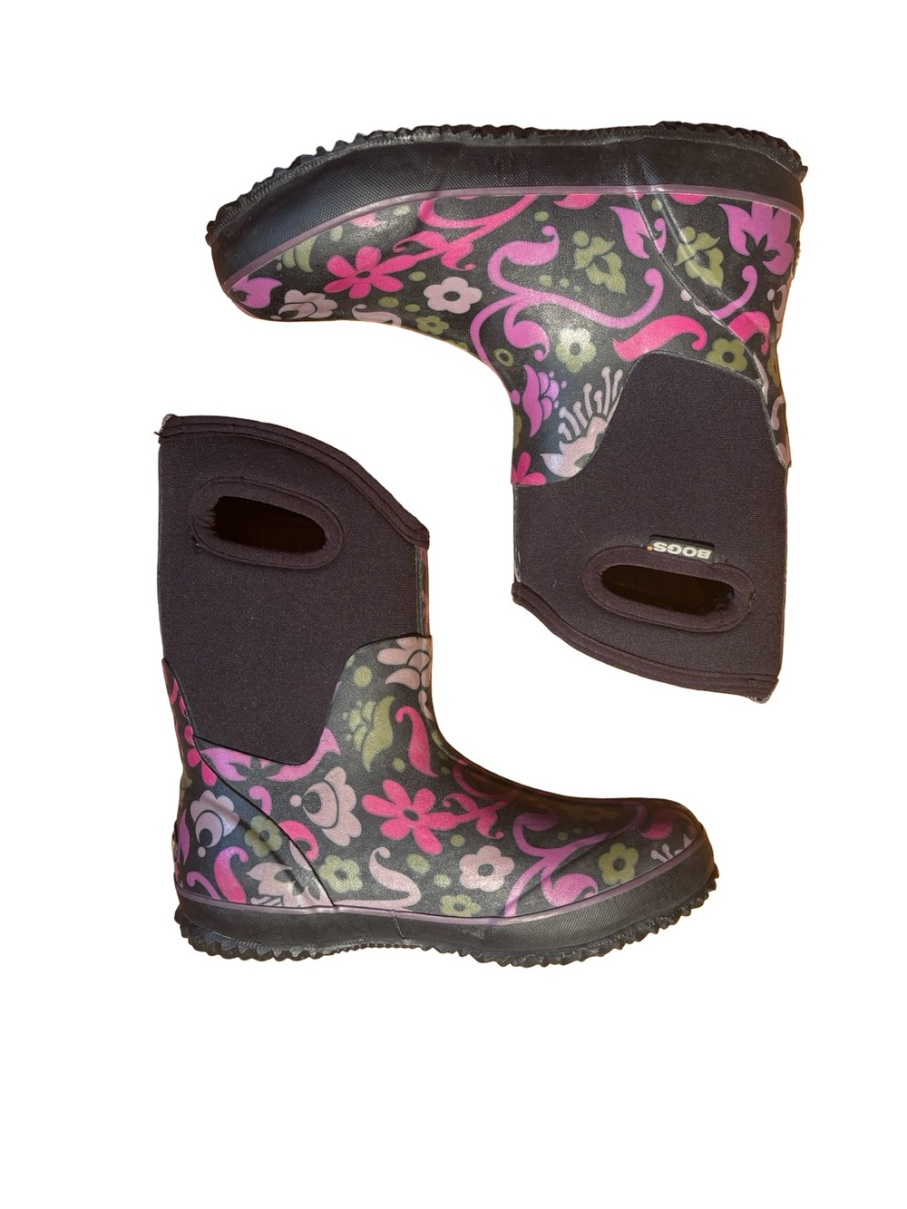 Bogs Corsage Floral Neoprene Winter Rain Boots - Size 6